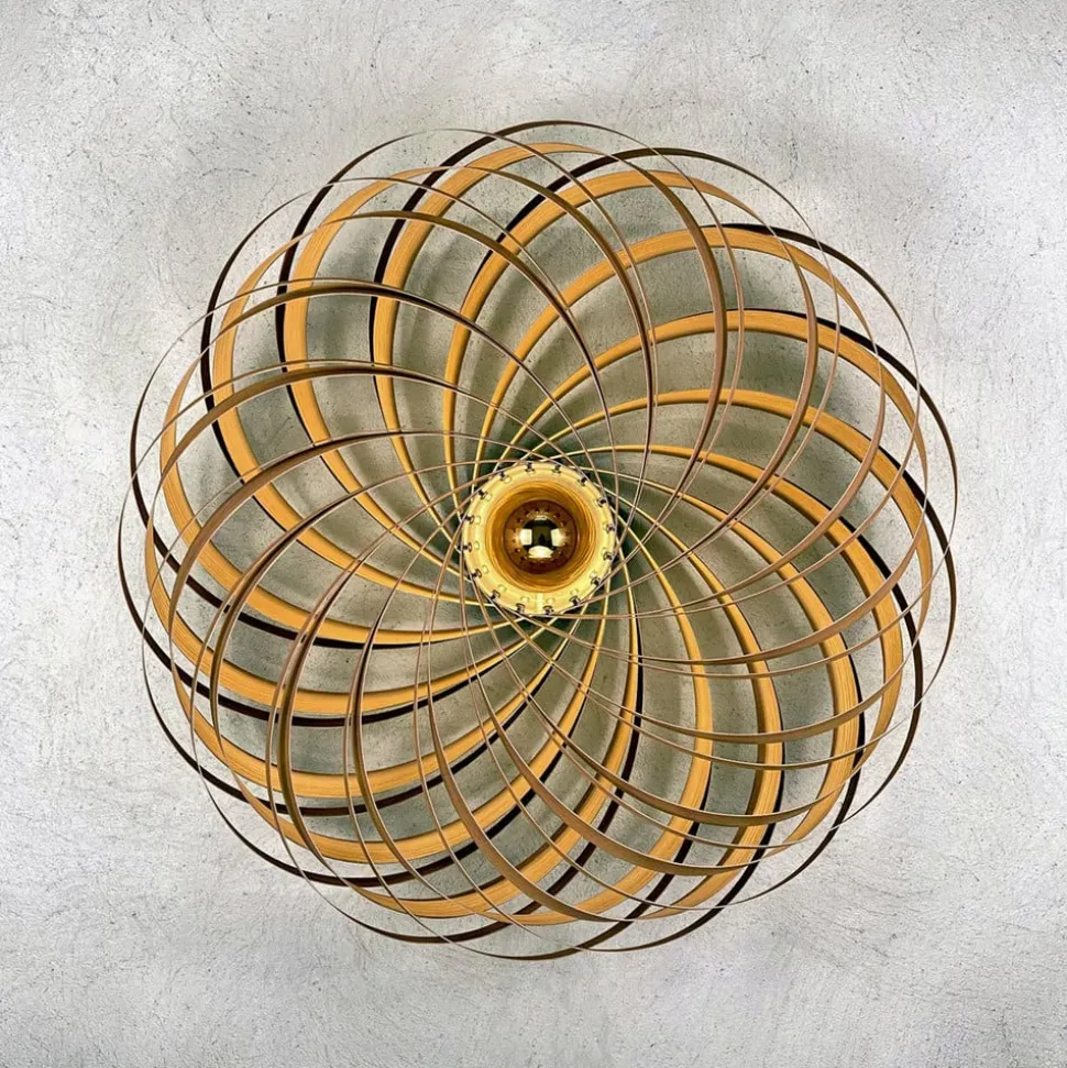 Gofurnit Veneria wandlamp, eiken, Ø 70 cm