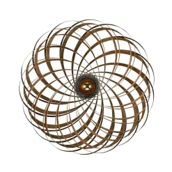 Gofurnit Veneria wandlamp, eiken, Ø 70 cm