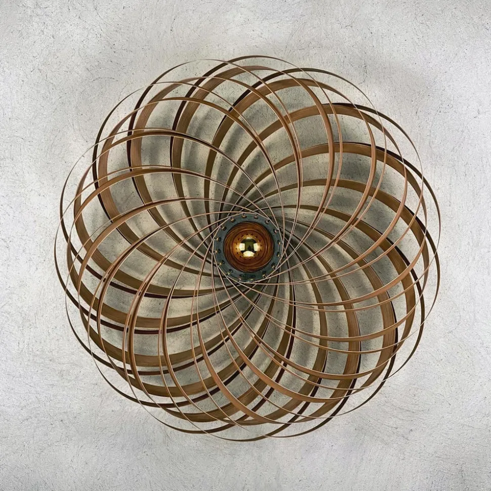 Gofurnit Veneria wandlamp, eiken, Ø 70 cm