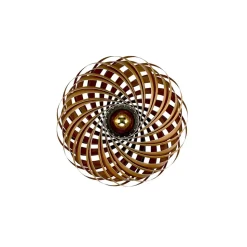 Gofurnit Veneria wandlamp, noten, Ø 50 cm