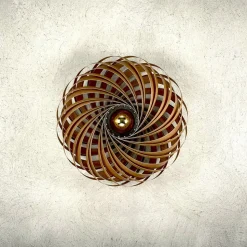 Gofurnit Veneria wandlamp, noten, Ø 50 cm