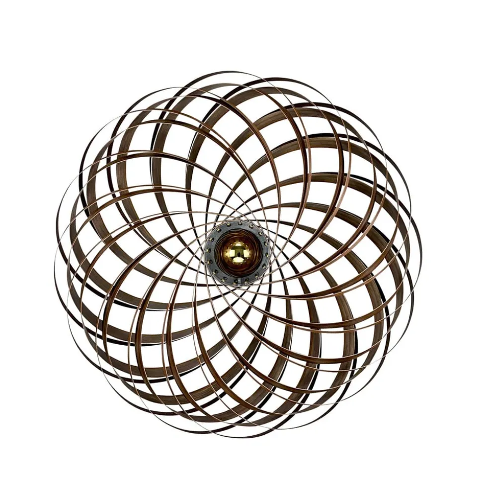 Gofurnit Veneria wandlamp, noten, Ø 70 cm