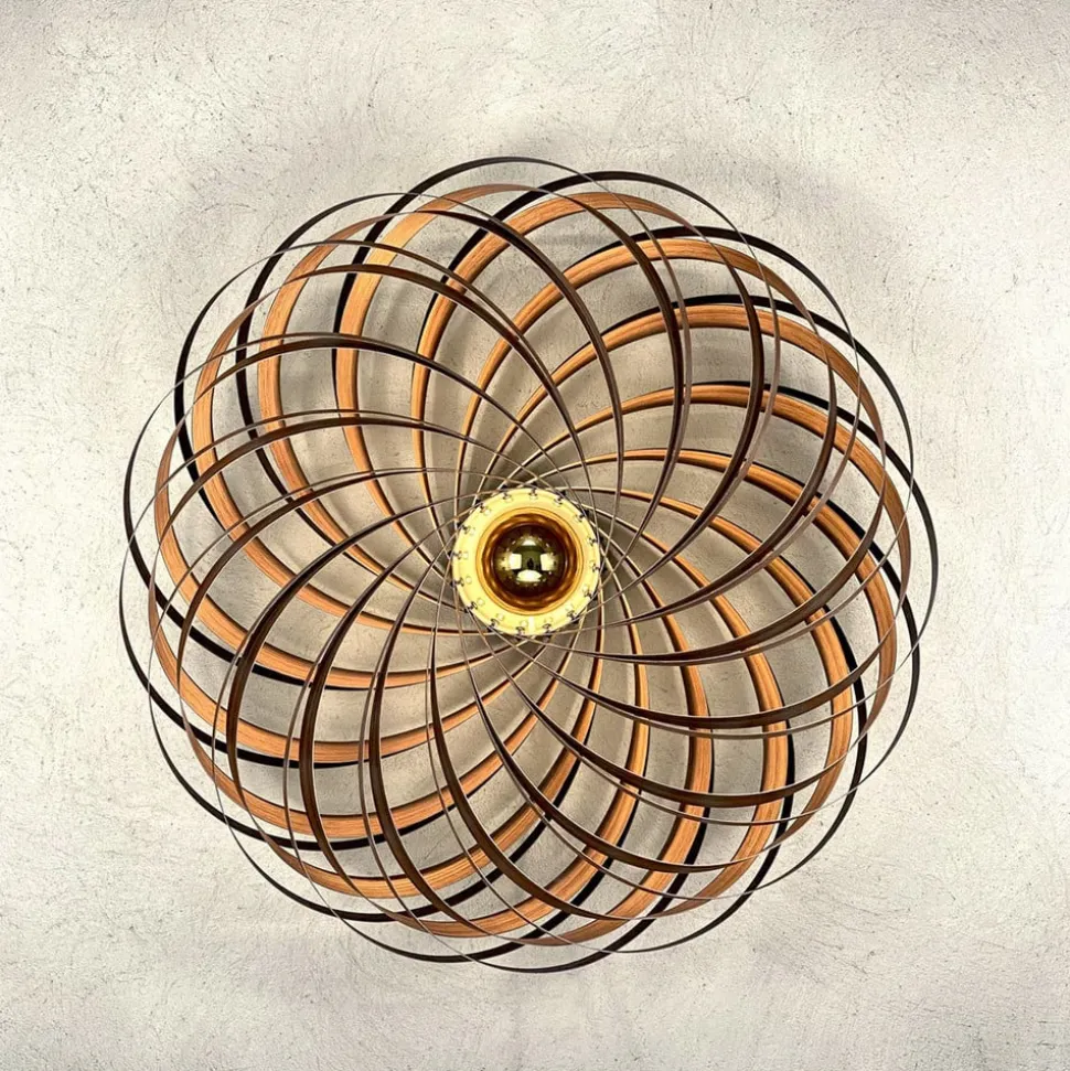 Gofurnit Veneria wandlamp, noten, Ø 70 cm