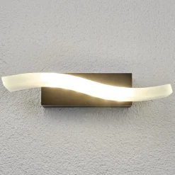 Golfvormige LED-buitenwandlamp Jirka