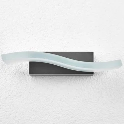 Golfvormige LED-buitenwandlamp Jirka