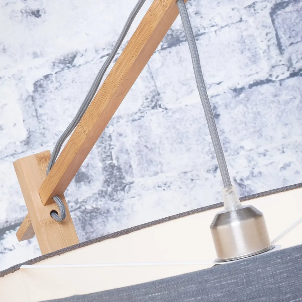 GOOD & MOJO Andes vloerlamp, groen/natuur