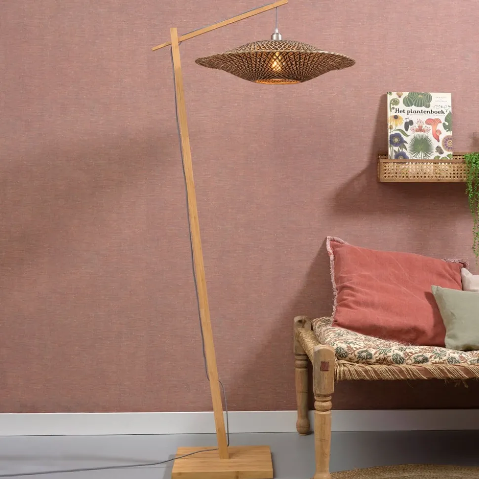 GOOD & MOJO Bali vloerlamp frame natuur Ø60cm