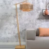 GOOD & MOJO Bhutan vloerlamp natuur 176cm Ø50cm