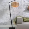 GOOD & MOJO Bhutan vloerlamp zwart 176cm Ø50cm