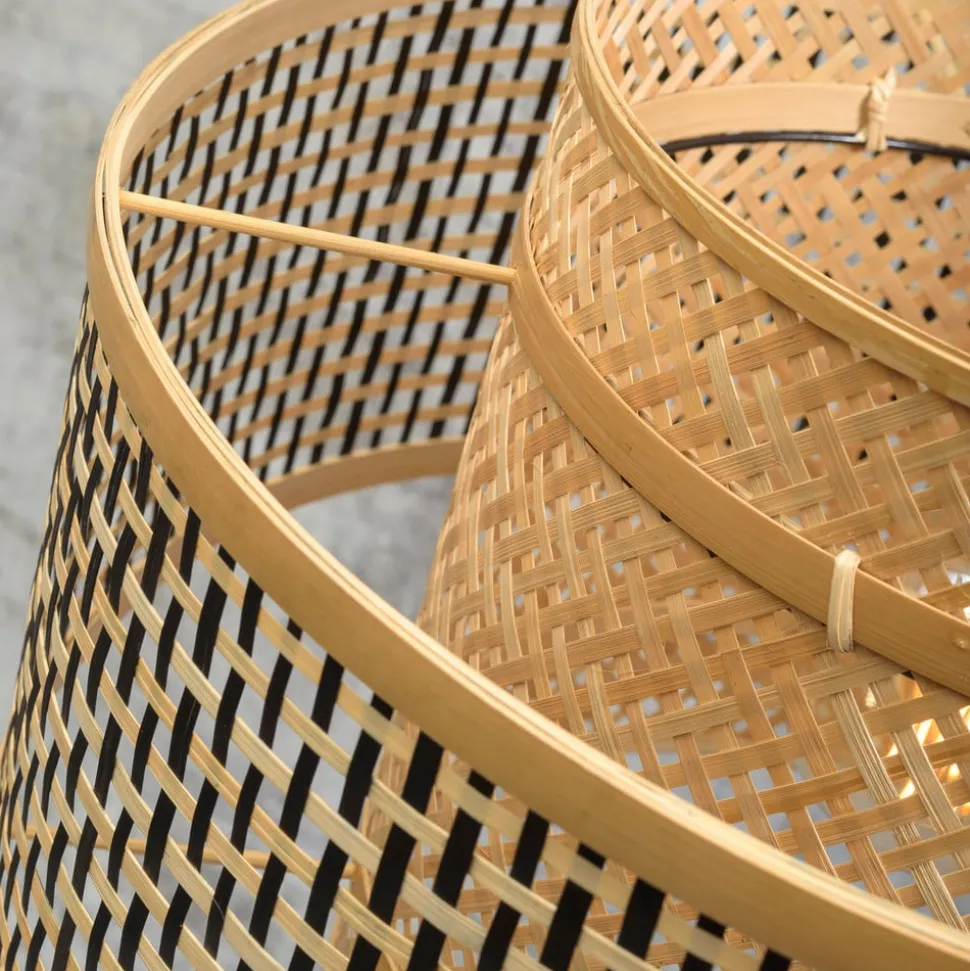 GOOD & MOJO Bhutan vloerlamp zwart 176cm Ø50cm