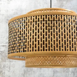 GOOD & MOJO Bhutan vloerlamp zwart 176cm Ø50cm