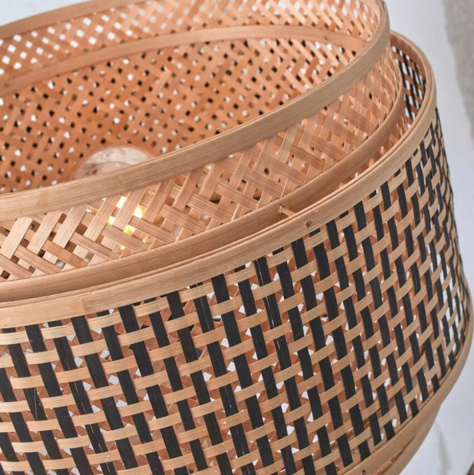 GOOD & MOJO Bhutan vloerlamp met legbord, zwart