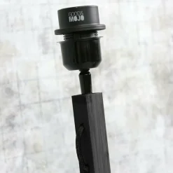 GOOD & MOJO Bhutan vloerlamp met legbord, zwart