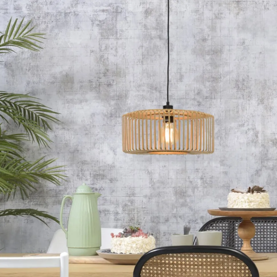 Good & Mojo Bromo hanglamp van bamboe Ø 40cm