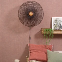 GOOD & MOJO Cango wandlamp, Ellipse, zwart