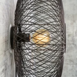 GOOD & MOJO Cango wandlamp, Ellipse, zwart