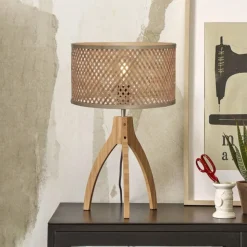 GOOD & MOJO Java tafellamp driebeen naturel