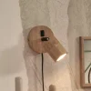 GOOD & MOJO Java wandlamp, stekker, 1-lamp naturel