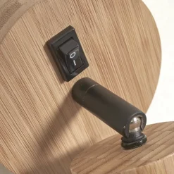 GOOD & MOJO Java wandlamp, stekker, 1-lamp naturel