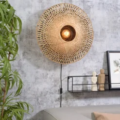 Good & Mojo Kalimantan wand, Natur, Ø 60cm