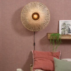 Good & Mojo Kalimantan wand, Natur, Ø 60cm