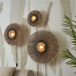 Good & Mojo Kalimantan wand, Natur, Ø 44cm