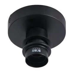 GOOD & MOJO plafondlamp Bali, Ø 44 cm, zwart/natuur, bamboe