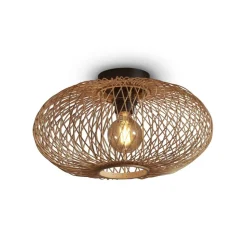 Good & Mojo Plafondlamp Cango, naturel, Ø 40 cm, hoogte 20 cm