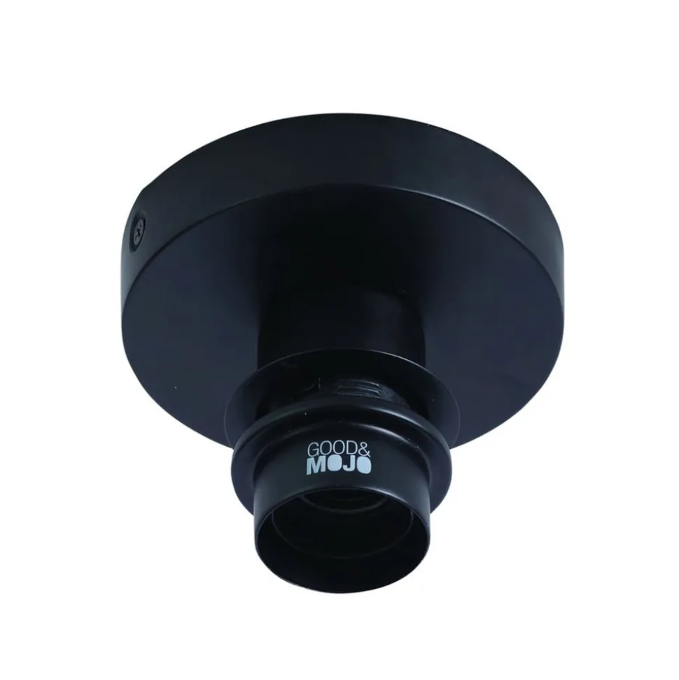 Good & Mojo Plafondlamp Cango, naturel, Ø 40 cm, hoogte 20 cm