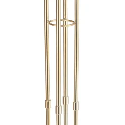 Gouden afwerking - fraai ontworpen vloerlamp Retro