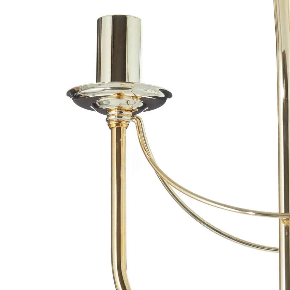 Gouden afwerking - fraai ontworpen vloerlamp Retro