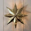 Goudkleurige metalen ster Mini