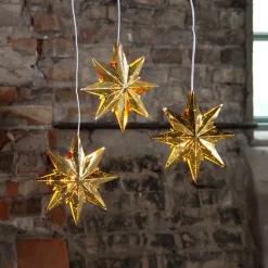 Goudkleurige metalen ster Mini