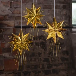 Goudkleurige metalen ster Mini