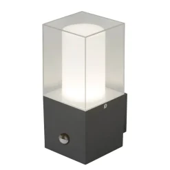 Granada buitenwandlamp met sensor, donkergrijs