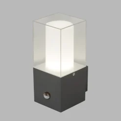 Granada buitenwandlamp met sensor, donkergrijs