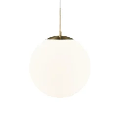 Grant hanglamp in messing met glazen bol Ø 35cm