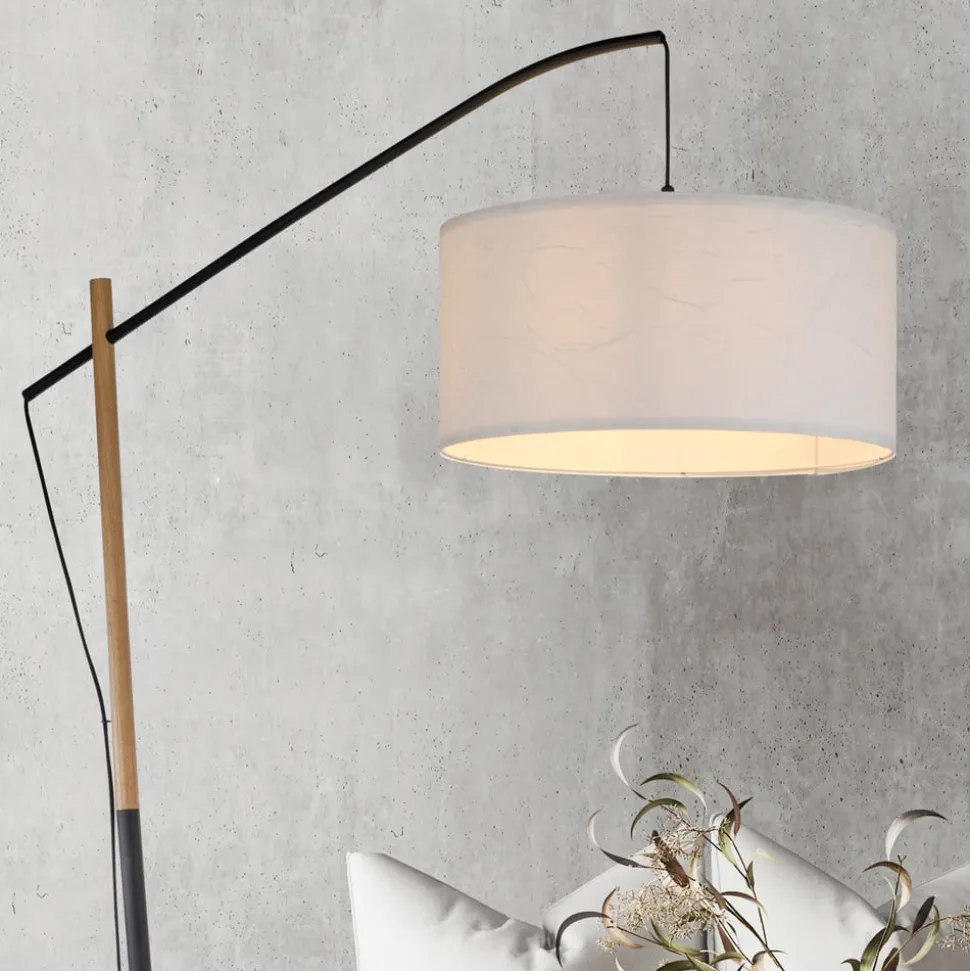 Green Sofie vloerlamp met papieren kap