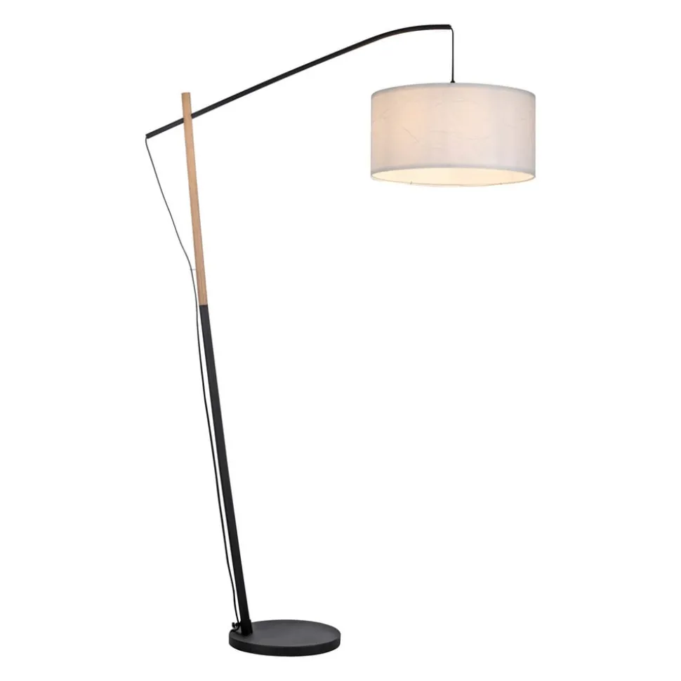Green Sofie vloerlamp met papieren kap