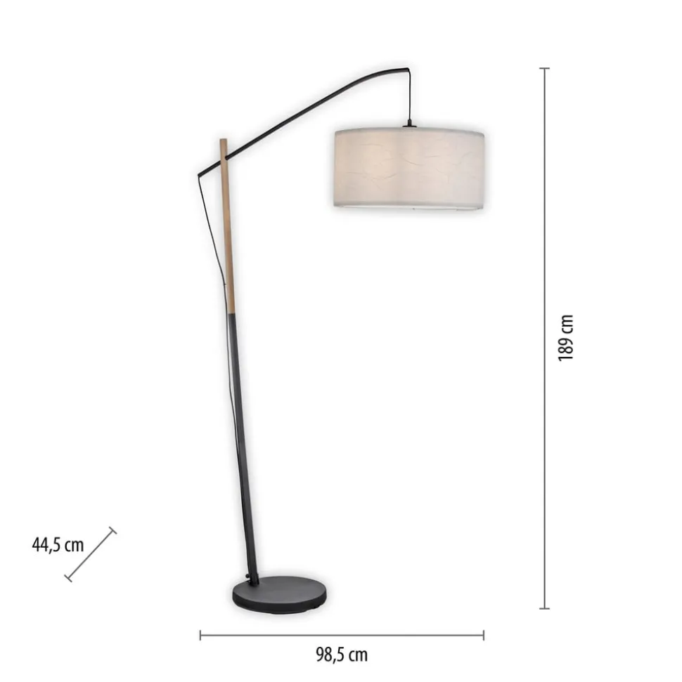 Green Sofie vloerlamp met papieren kap