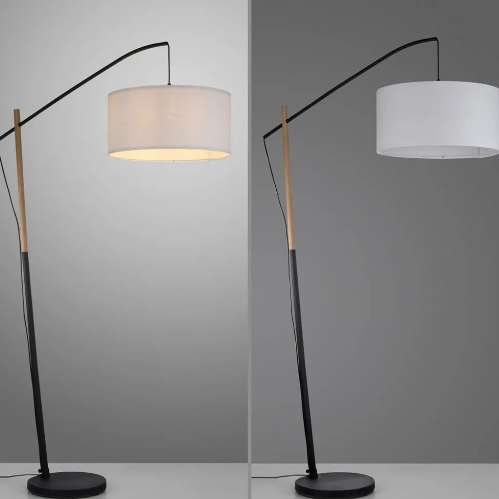 Green Sofie vloerlamp met papieren kap