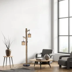 Green Tribu vloerlamp met papieren kappen