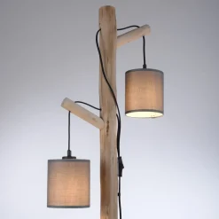 Green Tribu vloerlamp met papieren kappen