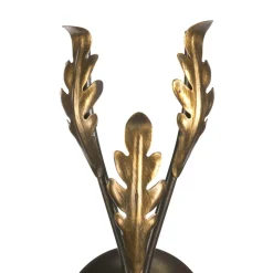 Grietje wandlamp, 2-lamps, bronskleurig, metaal, E14