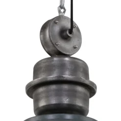 Grijze hanglamp Bikkel XXL in industrieel ontwerp