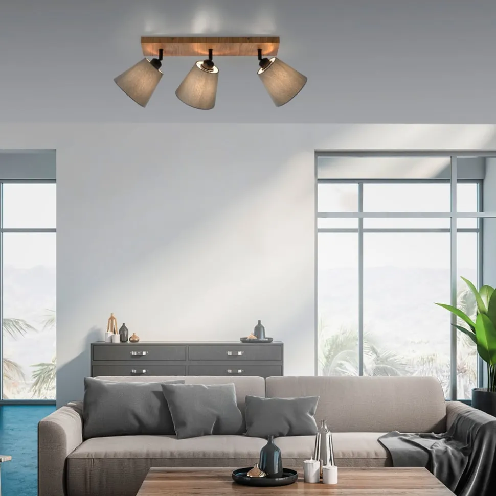 Groene Michel plafondspot, 3-lamps