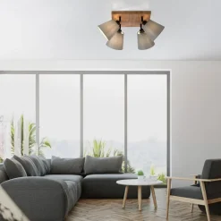 Groene Michel plafondspot, 4-lamps