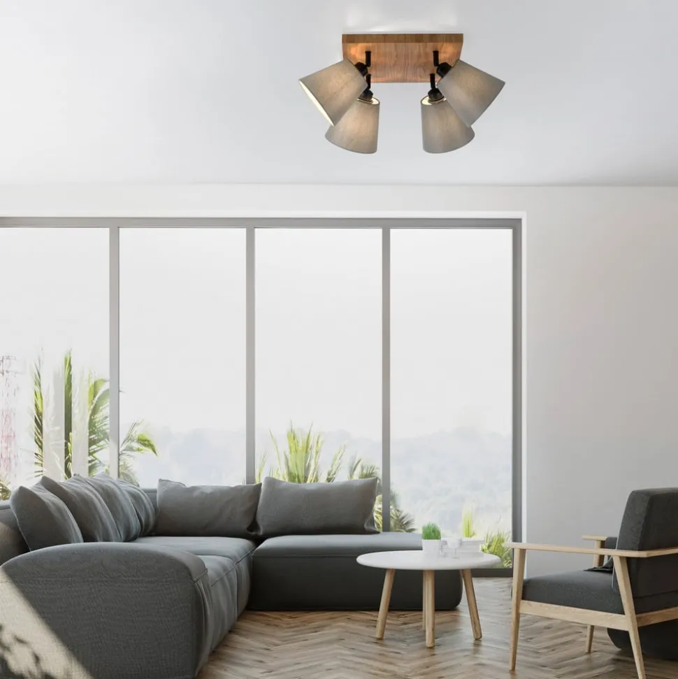 Groene Michel plafondspot, 4-lamps