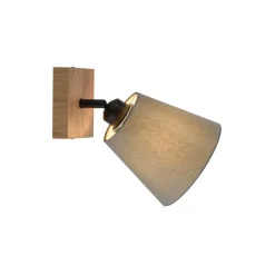 Groene Michel wandspot met stoffen kap