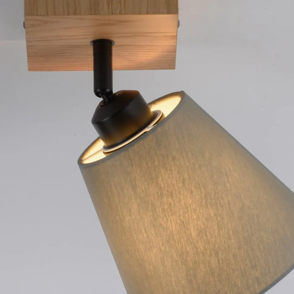 Groene Michel wandspot met stoffen kap